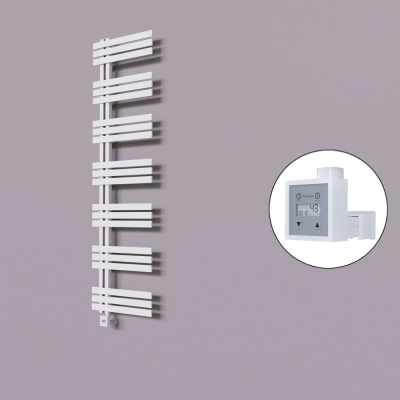 Radiva - Thames Dekoratif Elektrikli Havlupan 600x1800 Beyaz (KTX3 Termostat) 1000W (1)