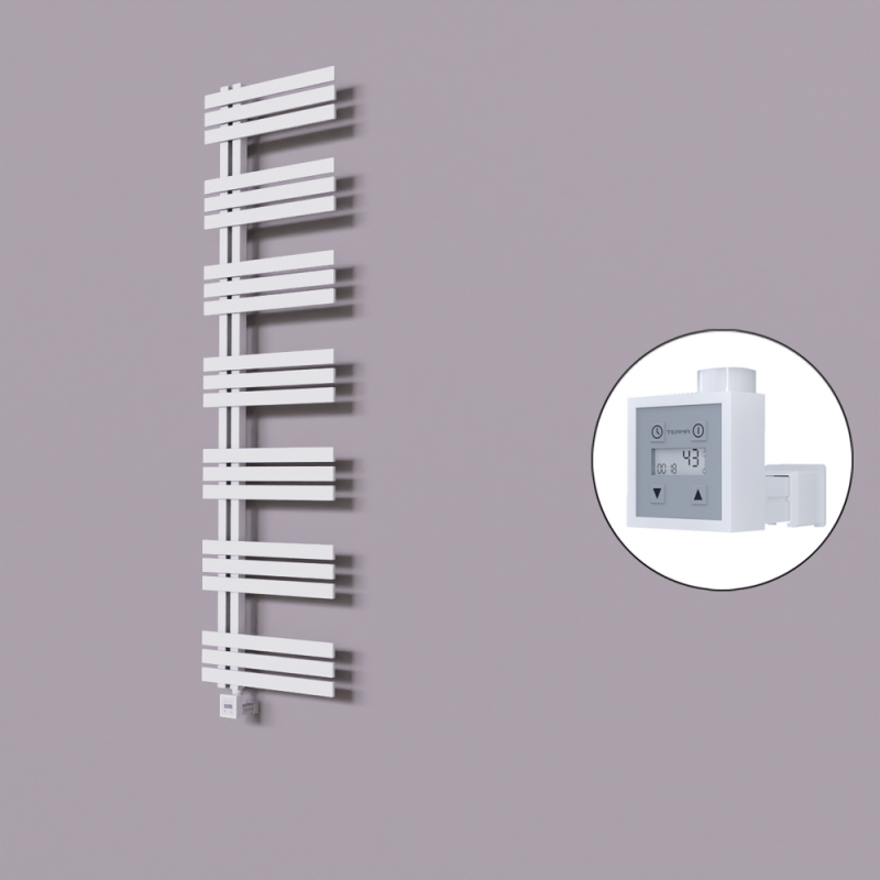 Thames Dekoratif Elektrikli Havlupan 600x1800 Beyaz (KTX3 Termostat) 1000W - 1THA06001800B1TE7100