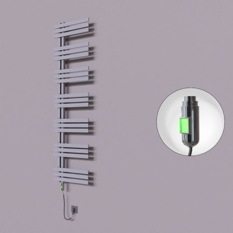 Thames Dekoratif Elektrikli Havlupan 600x1800 Gri (On/Off Düğmeli) 900W - 1THA06001800B4TE1090