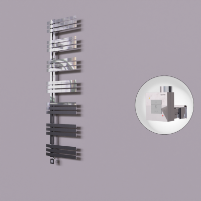 Radiva - Thames Dekoratif Elektrikli Havlupan 600x1800 Krom (KTX1 Termostat) 600W (1)