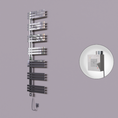 Radiva - Thames Dekoratif Elektrikli Havlupan 600x1800 Krom (KTX1 Termostat) 600W Spiral Kablolu (1)