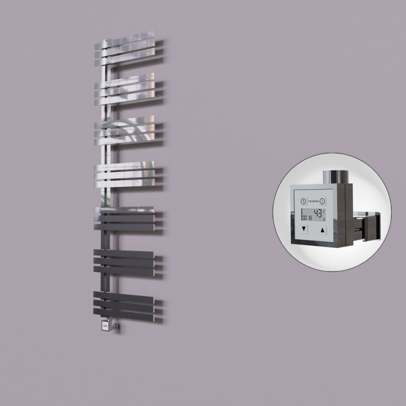 Thames Dekoratif Elektrikli Havlupan 600x1800 Krom (KTX3 Termostat) 600W - 1THA06001800K1PE7060