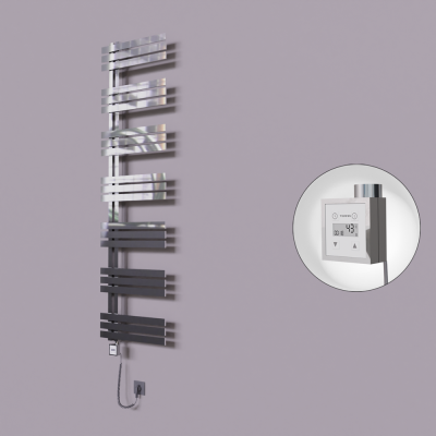 Radiva - Thames Dekoratif Elektrikli Havlupan 600x1800 Krom (KTX3 Termostat) 600W Spiral Kablolu (1)