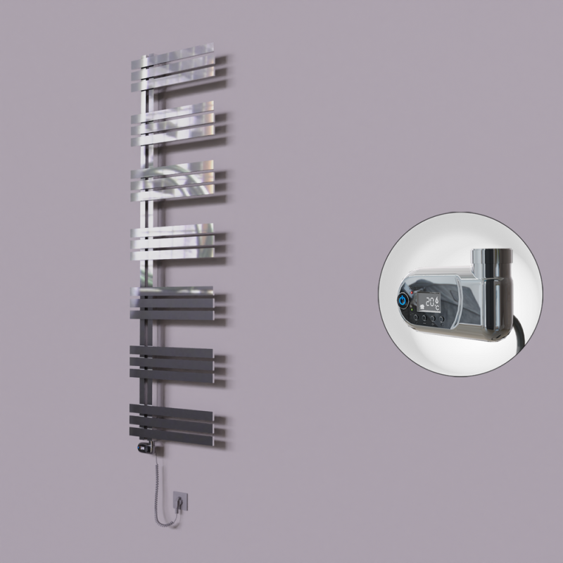 Thames Dekoratif Elektrikli Havlupan 600x1800 Krom (Thesis Termostat) 600W - 1THA06001800K1PE2060