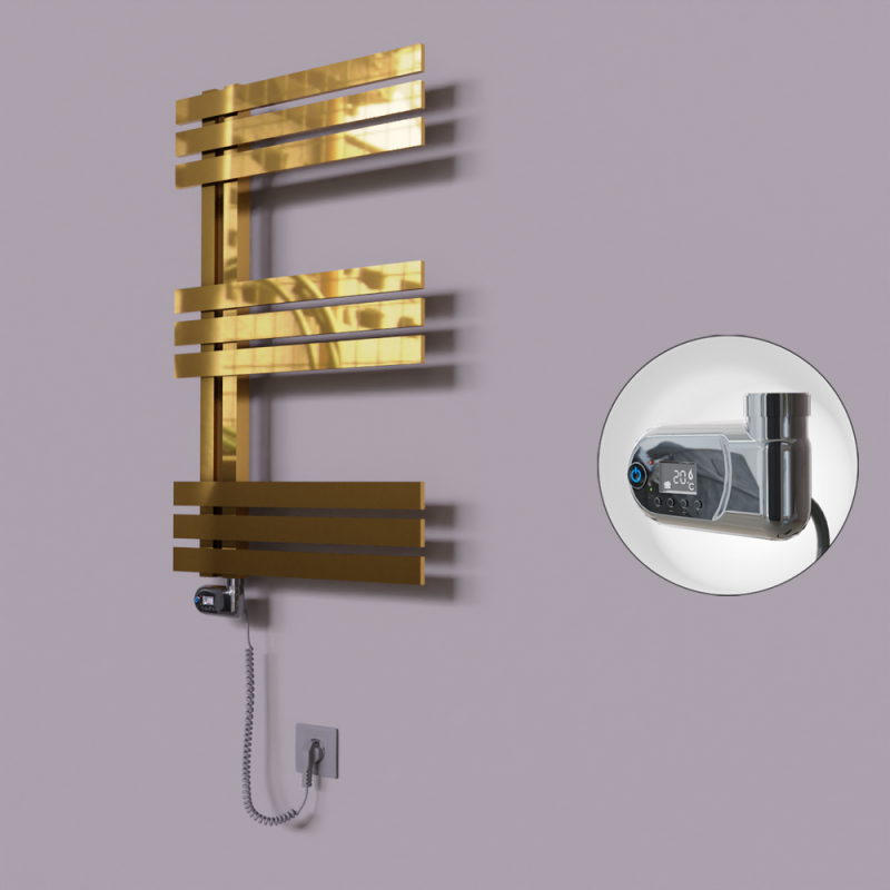 Thames Dekoratif Elektrikli Havlupan 600x800 Altın (Thesis Termostat) 200W - 1THA06000800K2PE2020