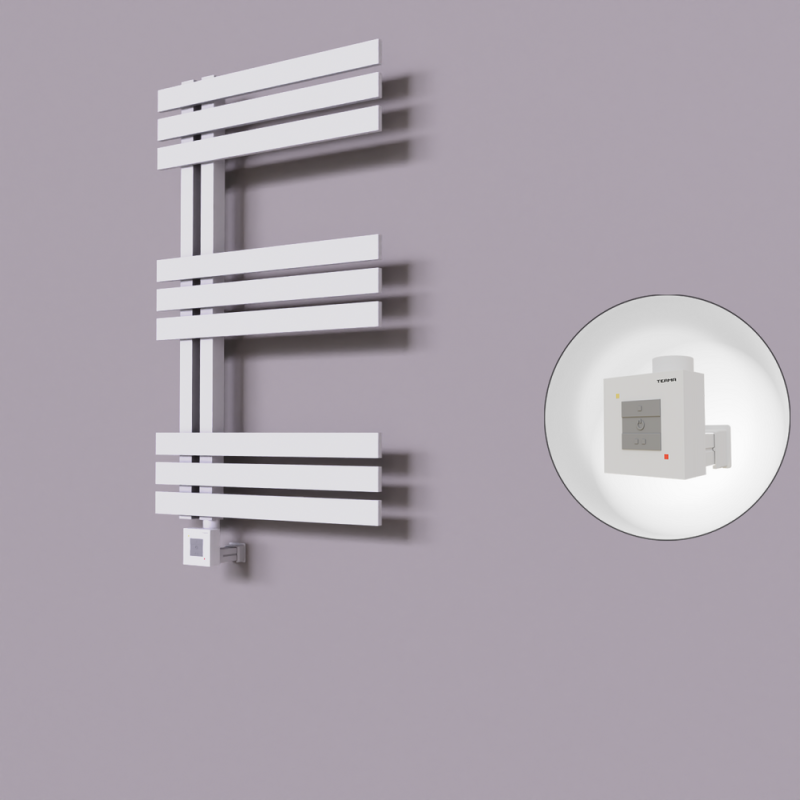 Thames Dekoratif Elektrikli Havlupan 600x800 Beyaz (KTX1 Termostat) 300W - 1THA06000800B1TEB030