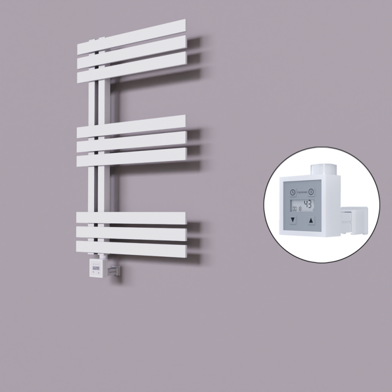 Thames Dekoratif Elektrikli Havlupan 600x800 Beyaz (KTX3 Termostat) 300W - 1THA06000800B1TE7030