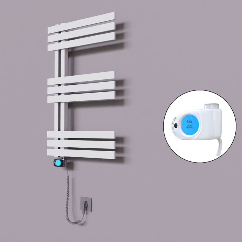 Thames Dekoratif Elektrikli Havlupan 600x800 Beyaz (Musa Termostat) 300W - 1THA06000800B1TE3030