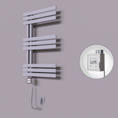 Radiva - Thames Dekoratif Elektrikli Havlupan 600x800 Gri (KTX3 Termostat) 300W Spiral Kablolu (1)