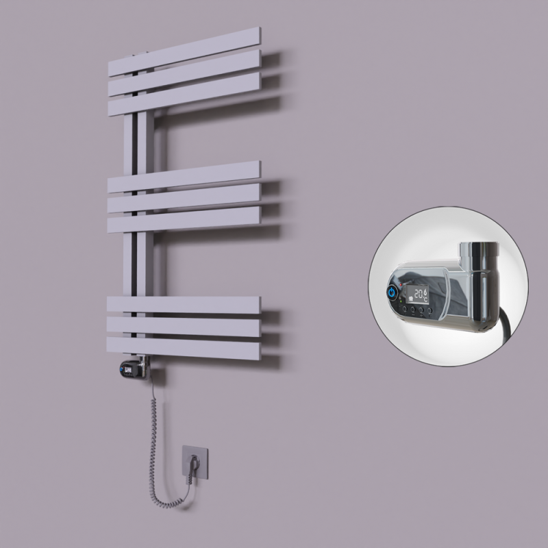 Thames Dekoratif Elektrikli Havlupan 600x800 Gri (Thesis Termostat) 300W - 1THA06000800B4TE2030