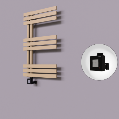 Radiva - Thames Dekoratif Elektrikli Havlupan 600x800 Kapuçino (KTX1 Termostat) 300W