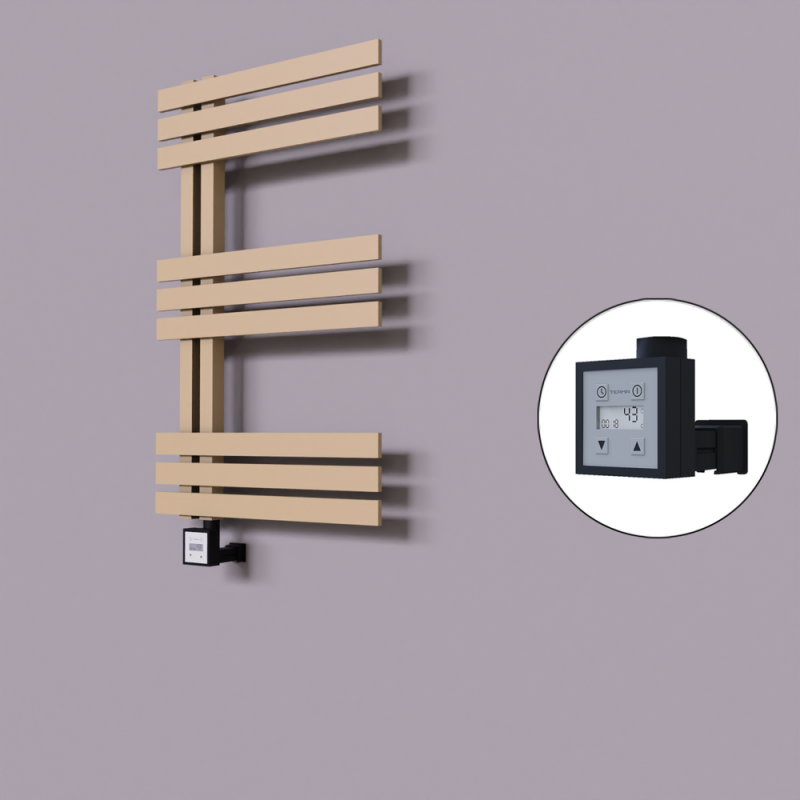 Thames Dekoratif Elektrikli Havlupan 600x800 Kapuçino (KTX3 Termostat) 300W - 1THA06000800BKTE7030