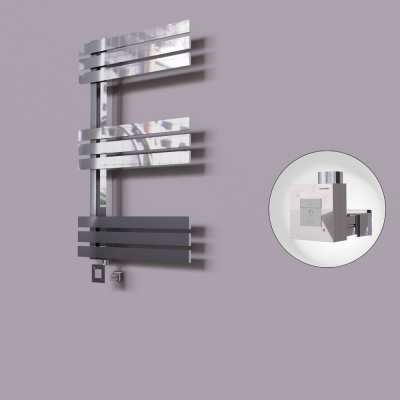 Radiva - Thames Dekoratif Elektrikli Havlupan 600x800 Krom (KTX1 Termostat) 200W (1)