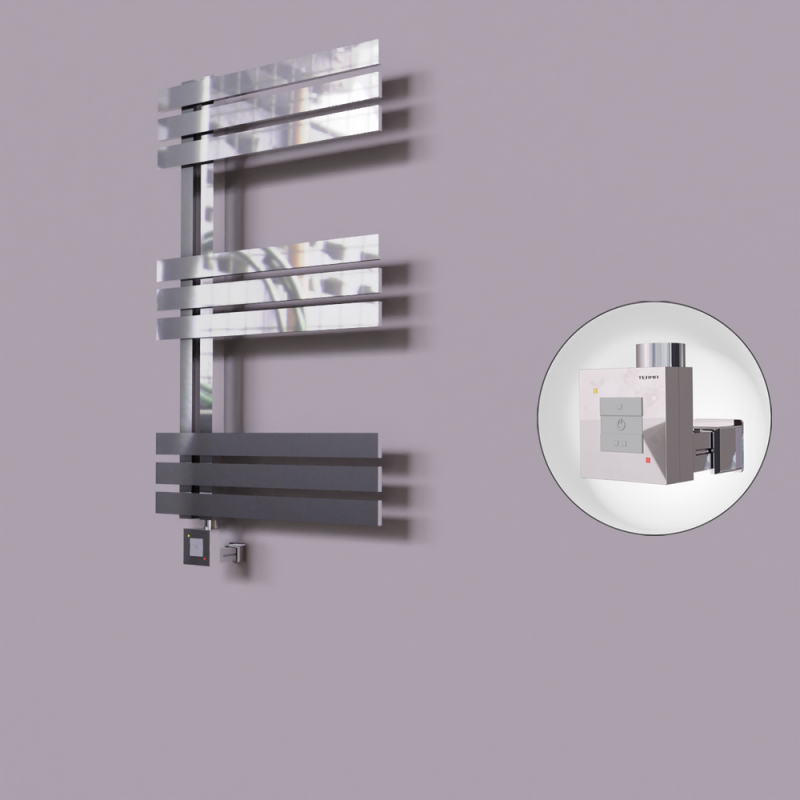 Thames Dekoratif Elektrikli Havlupan 600x800 Krom (KTX1 Termostat) 200W - 1THA06000800K1PEB020