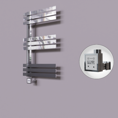 Radiva - Thames Dekoratif Elektrikli Havlupan 600x800 Krom (KTX3 Termostat) 200W