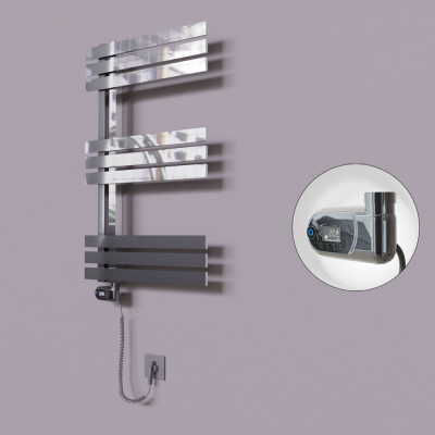 Radiva - Thames Dekoratif Elektrikli Havlupan 600x800 Krom (Thesis Termostat) 200W