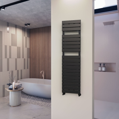 Radiva - Tip 10H Dekoratif Havlupan 400x1550 Mat Siyah