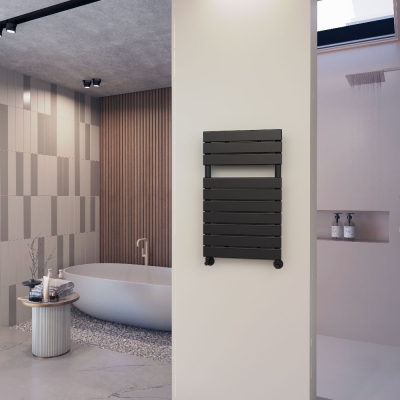 Radiva - TİP 10H Dekoratif Havlupan 500x810 Mat Siyah - 494