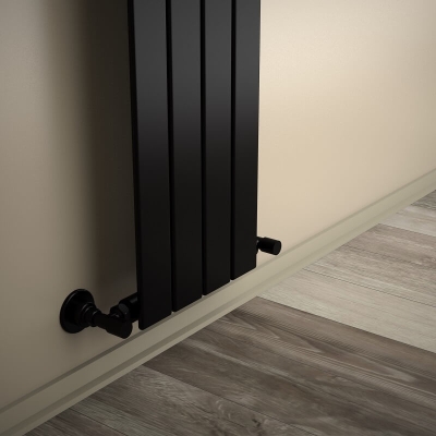 Radiva - Tip 10V Dekoratif Radyatör 1600x292 Mat Siyah - 399