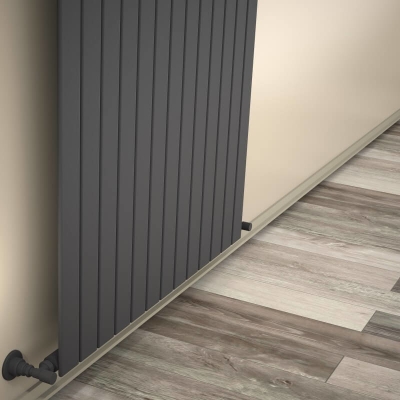 Radiva - Tip 10V Dekoratif Radyatör 400x958 Antrasit - 300