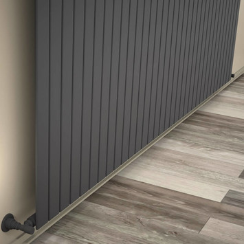 Tip 10V Dekoratif Radyatör 600x2512 Antrasit - Thumbnail 210V06002512B2TS