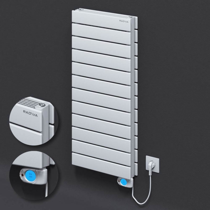 Tip 21H Elektrikli Çelik Dekoratif Radyatör 884x400 Beyaz (Musa Termostat) 900W - 221H08840400B1PE3090