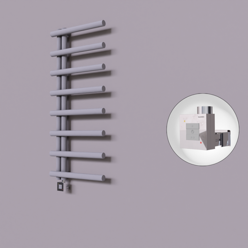 Tuna Dekoratif Elektrikli Havlupan 500x1150 Gri (KTX1 Termostat) 300W - 1TUN05001150B4TEB030