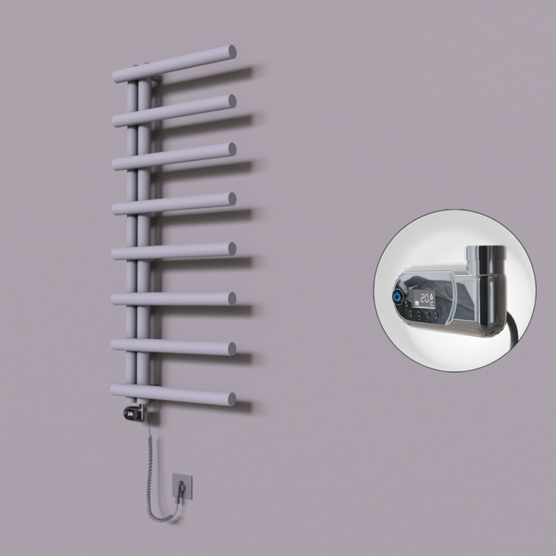 Tuna Dekoratif Elektrikli Havlupan 500x1150 Gri (Thesis Termostat) 300W - 1TUN05001150B4TE2030