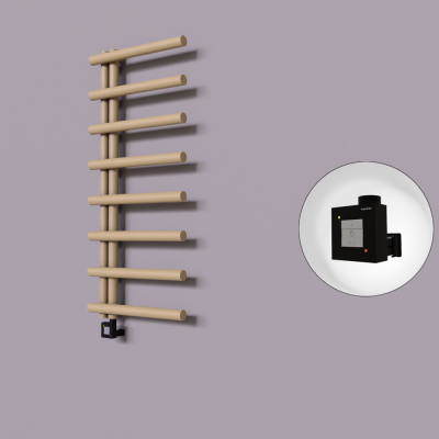 Radiva - Tuna Dekoratif Elektrikli Havlupan 500x1150 Kapuçino (KTX1 Termostat) 300W (1)