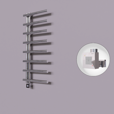 Radiva - Tuna Dekoratif Elektrikli Havlupan 500x1150 Krom (KTX1 Termostat) 300W (1)