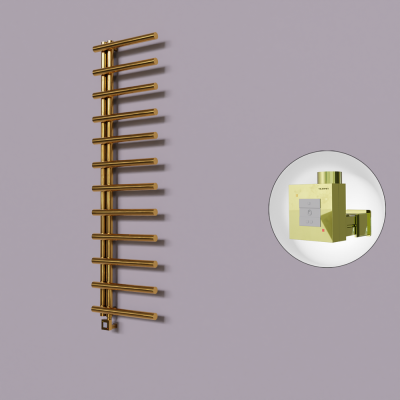 Radiva - Tuna Dekoratif Elektrikli Havlupan 500x1750 Altın (KTX1 Termostat) 300W (1)