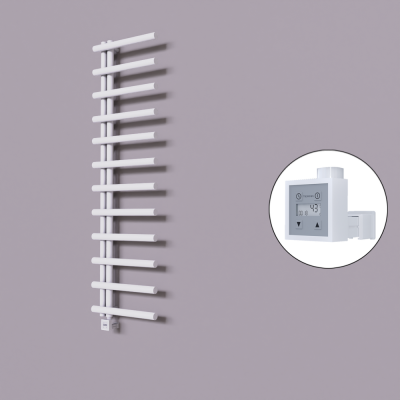 Radiva - Tuna Dekoratif Elektrikli Havlupan 500x1750 Beyaz (KTX3 Termostat) 600W (1)