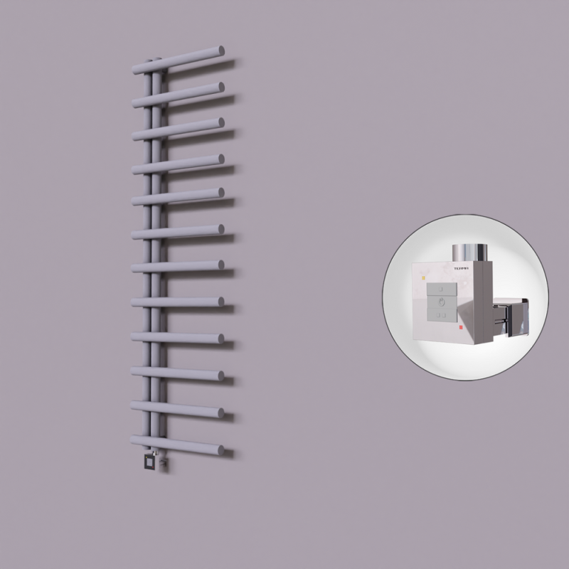 Tuna Dekoratif Elektrikli Havlupan 500x1750 Gri (KTX1 Termostat) 600W - 1TUN05001750B4TEB060
