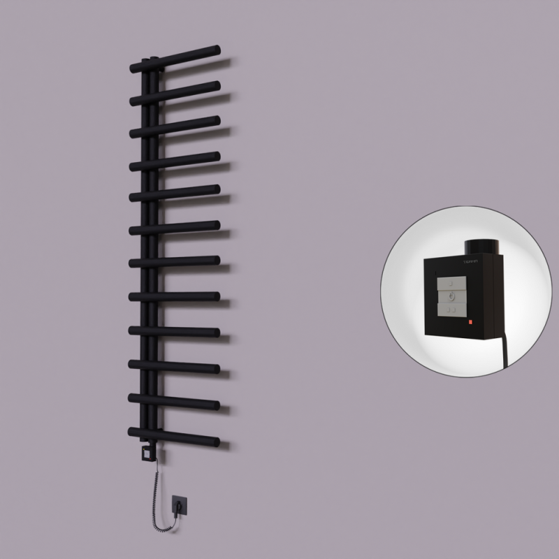 Tuna Dekoratif Elektrikli Havlupan 500x1750 Kapuçino (KTX1 Termostat) 600W Spiral Kablolu - 1TUN05001750BKTEB060-K