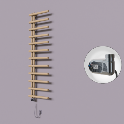 Radiva - Tuna Dekoratif Elektrikli Havlupan 500x1750 Kapuçino (Thesis Termostat) 600W