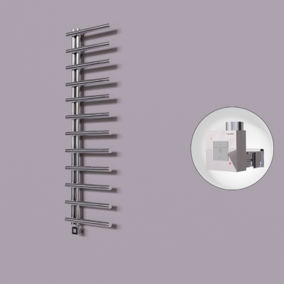 Radiva - Tuna Dekoratif Elektrikli Havlupan 500x1750 Krom (KTX1 Termostat) 300W