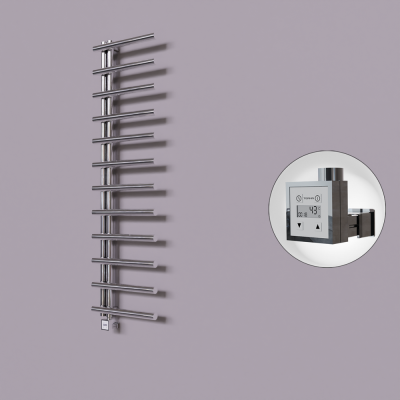 Radiva - Tuna Dekoratif Elektrikli Havlupan 500x1750 Krom (KTX3 Termostat) 300W (1)