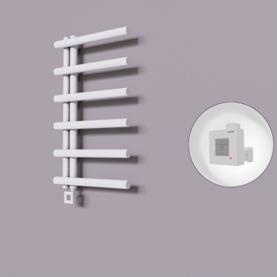 Radiva - Tuna Dekoratif Elektrikli Havlupan 500x850 Beyaz (KTX1 Termostat) 300W (1)