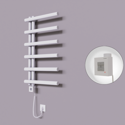 Radiva - Tuna Dekoratif Elektrikli Havlupan 500x850 Beyaz (KTX1 Termostat) 300W Spiral Kablolu (1)