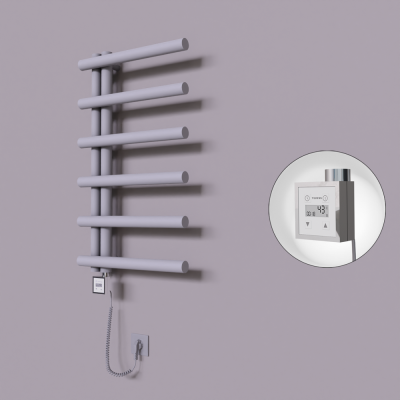 Radiva - Tuna Dekoratif Elektrikli Havlupan 500x850 Gri (KTX3 Termostat) 300W Spiral Kablolu (1)