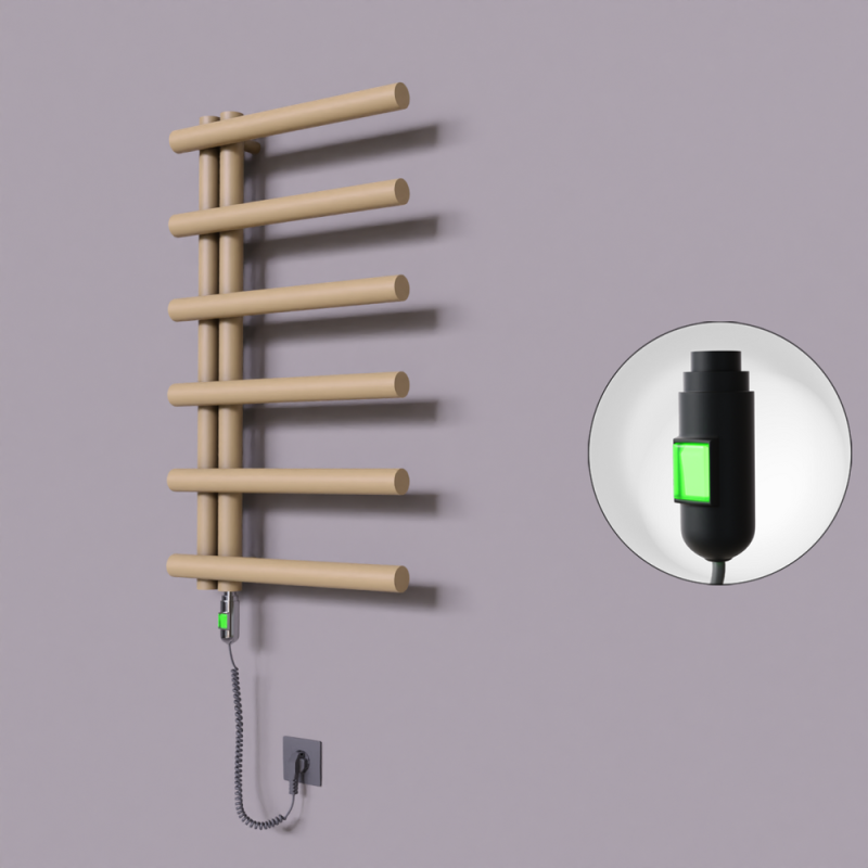 Tuna Dekoratif Elektrikli Havlupan 500x850 Kapuçino (On/Off Düğmeli) 300W - 1TUN05000850BKTE1030