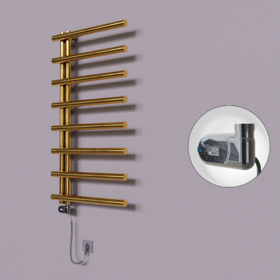 Radiva - Tuna Dekoratif Elektrikli Havlupan 600x1150 Altın (Thesis Termostat) 300W (1)