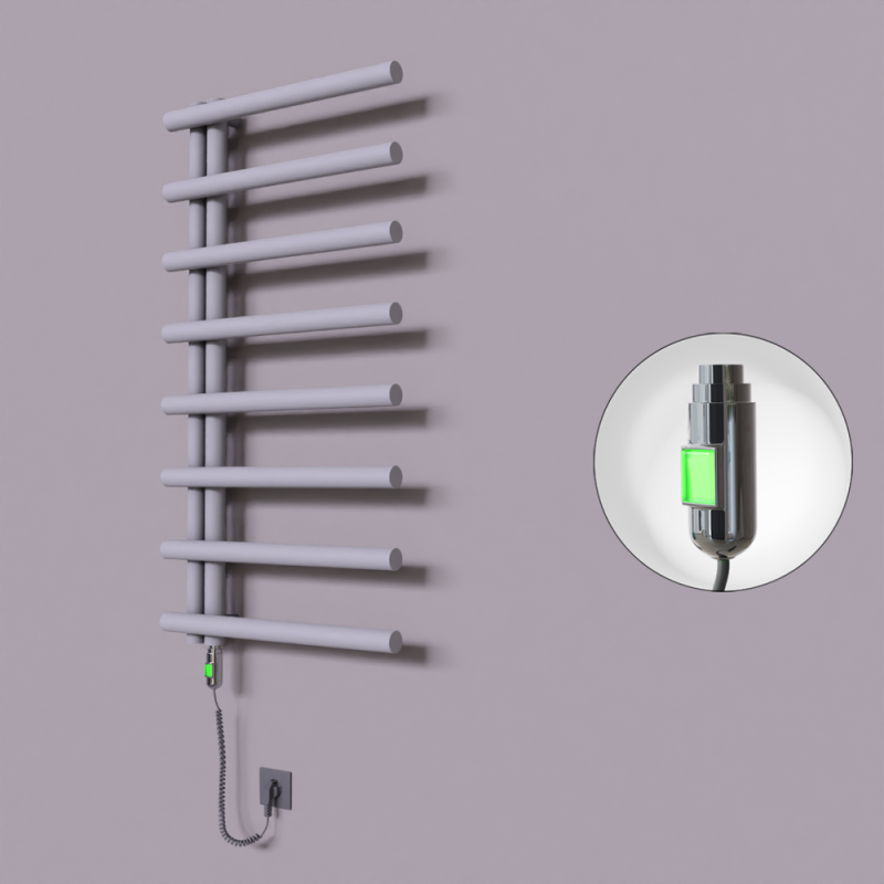 Tuna Dekoratif Elektrikli Havlupan 600x1150 Gri (On/Off Düğmeli) 600W - 1TUN06001150B4TE1060