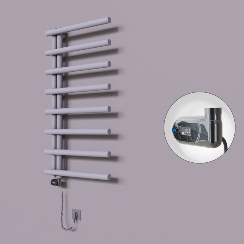 Tuna Dekoratif Elektrikli Havlupan 600x1150 Gri (Thesis Termostat) 600W - 1TUN06001150B4TE2060