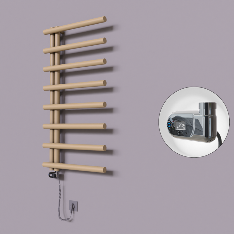 Tuna Dekoratif Elektrikli Havlupan 600x1150 Kapuçino (Thesis Termostat) 600W - 1TUN06001150BKTE2060