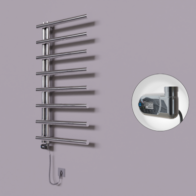 Radiva - Tuna Dekoratif Elektrikli Havlupan 600x1150 Krom (Thesis Termostat) 300W