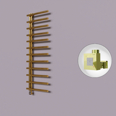 Radiva - Tuna Dekoratif Elektrikli Havlupan 600x1750 Altın (KTX1 Termostat) 600W (1)