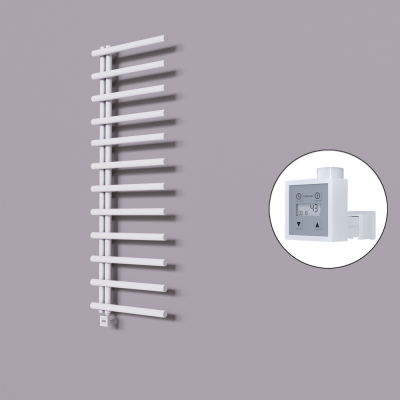 Radiva - Tuna Dekoratif Elektrikli Havlupan 600x1750 Beyaz (KTX3 Termostat) 1000W (1)