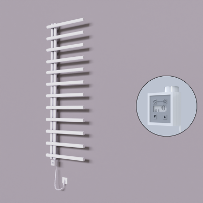Radiva - Tuna Dekoratif Elektrikli Havlupan 600x1750 Beyaz (KTX3 Termostat) 1000W Spiral Kablolu (1)