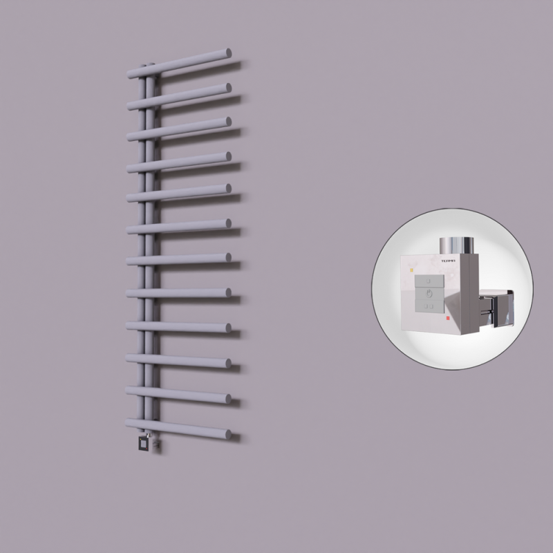 Tuna Dekoratif Elektrikli Havlupan 600x1750 Gri (KTX1 Termostat) 1000W - 1TUN06001750B4TEB100